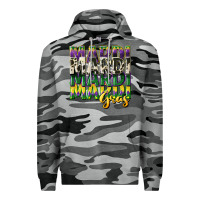 Slate Camo cowhide mardi gras Premium Hoodie - CowGirlArtShop