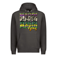 Smoke cowhide mardi gras Premium Hoodie - CowGirlArtShop