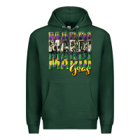 Sports Green cowhide mardi gras Premium Hoodie - CowGirlArtShop