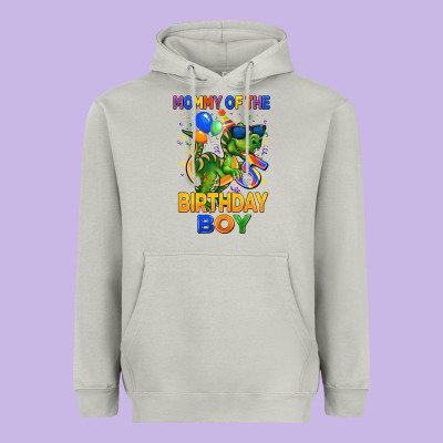 Mommy Of The 5 Th Birthday Boy T Rex Heavyweight Hoodie Designed By Cowgirlartshop