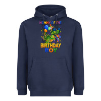 Navy mommy of the 5 th birthday boy t rex Heavyweight Hoodie - CowGirlArtShop