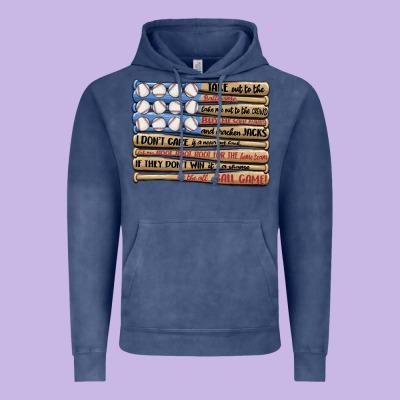 Baseball Ballgame Vintage Hoodie Designed By Maliassmallbusiness