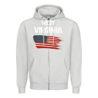 Dove Grey WEST VIRGINIA Zipper Hoodie - Bettercallsaul