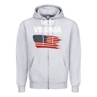 Heather Grey WEST VIRGINIA Zipper Hoodie - Bettercallsaul