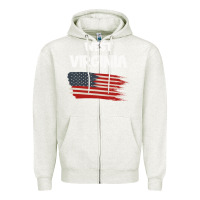 Oatmeal Heather WEST VIRGINIA Zipper Hoodie - Bettercallsaul