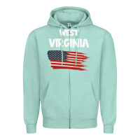 Seafoam WEST VIRGINIA Zipper Hoodie - Bettercallsaul