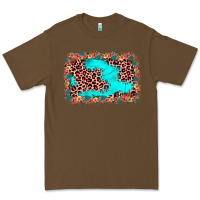 Cacao easter Leopard turquoise background Premium Tee - JahusDesignShop