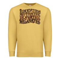 Antique Gold educated motivated elevated melanated juneteenth Premium Sweatshirt - CowGirlArtShop