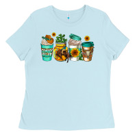 Baby Blue arizona coffee cups Ladies Tee - AdoDesignShop