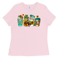 Bubblegum Pink arizona coffee cups Ladies Tee - AdoDesignShop