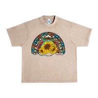 French Oak western sunflowers aztec leopard serape  rainbows Urban Heavy Tee - AdoDesignShop
