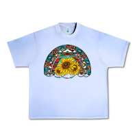 Grape Ice western sunflowers aztec leopard serape  rainbows Urban Heavy Tee - AdoDesignShop