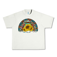 Pistachio western sunflowers aztec leopard serape  rainbows Urban Heavy Tee - AdoDesignShop