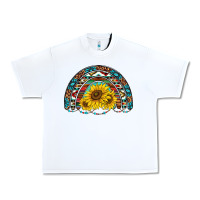 White western sunflowers aztec leopard serape  rainbows Urban Heavy Tee - AdoDesignShop