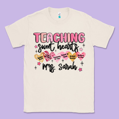 Teaching Sweet Hearts Classic Tee Designed By Maliassmallbusiness