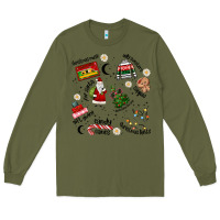 Army Green Merry Christmas Long Sleeve Tee - MaliasSmallBusiness