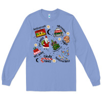 Colony Blue Merry Christmas Long Sleeve Tee - MaliasSmallBusiness