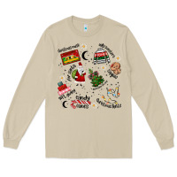 Mushroom Merry Christmas Long Sleeve Tee - MaliasSmallBusiness