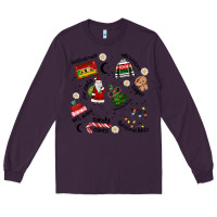 Plum Merry Christmas Long Sleeve Tee - MaliasSmallBusiness