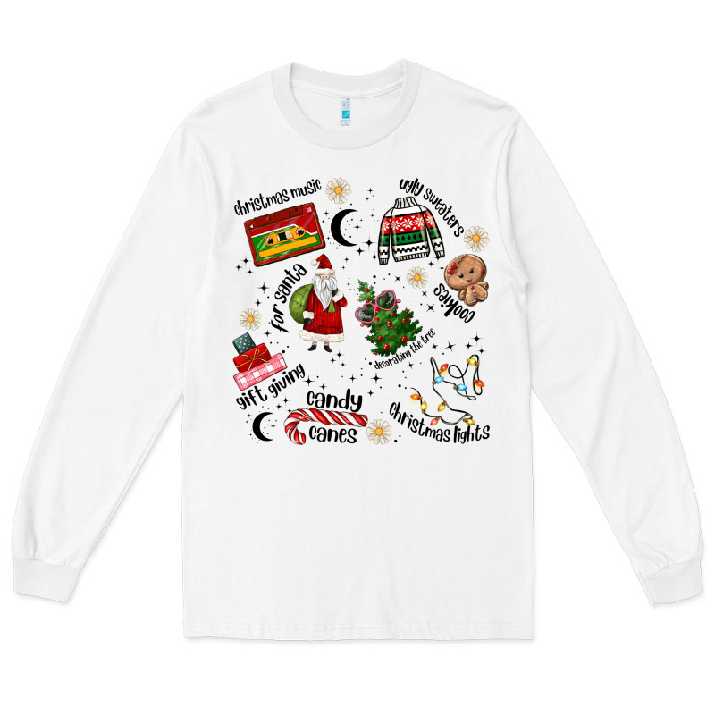 Merry Christmas Long Sleeve Tee by MaliasSmallBusiness | Teevron