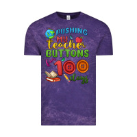 Pushing My Teacher Buttons For 100 Days Vintage Tee | Teevron