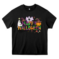 Black happy halloween Heavy Core Tee - AdoDesignShop