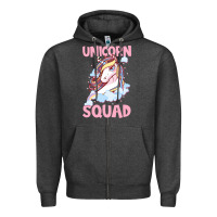 Charcoal Heather Unicorn Squad Zipper Hoodie - Bettercallsaul