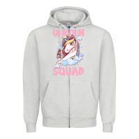 Dove Grey Unicorn Squad Zipper Hoodie - Bettercallsaul