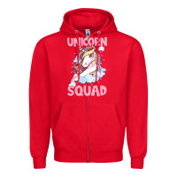 Red Unicorn Squad Zipper Hoodie - Bettercallsaul