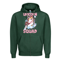 Sports Green Unicorn Squad Zipper Hoodie - Bettercallsaul