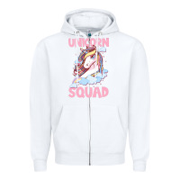 White Unicorn Squad Zipper Hoodie - Bettercallsaul