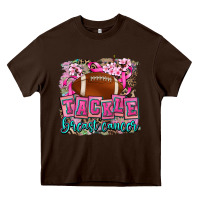Chocolate Brown tackle breast cancer Heavy Core Tee - AdoDesignShop