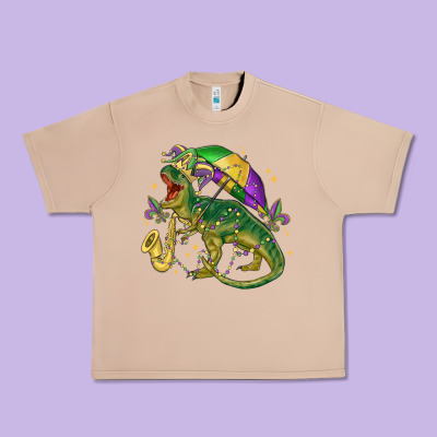 Mardi Gras Tree Rex Urban Heavy Tee Designed By Maliassmallbusiness