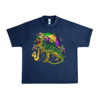 Navy mardi gras tree rex Urban Heavy Tee - MaliasSmallBusiness