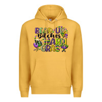 Mustard bead up bitches its mardi gras Premium Hoodie - CowGirlArtShop
