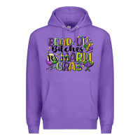 Purple bead up bitches its mardi gras Premium Hoodie - CowGirlArtShop