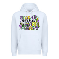 White bead up bitches its mardi gras Premium Hoodie - CowGirlArtShop