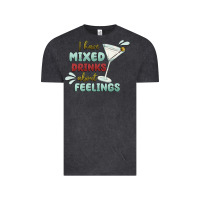 Vintage Black i have mixed drinks about feeling Vintage Tee - MaliasSmallBusiness