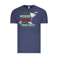 Vintage Denim i have mixed drinks about feeling Vintage Tee - MaliasSmallBusiness