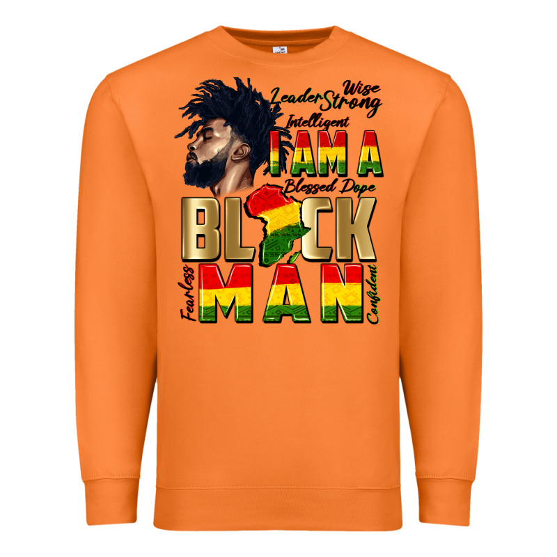 I Am A Black Man Premium Sweatshirt by CowGirlArtShop | Teevron