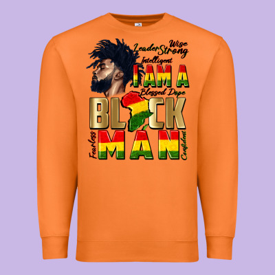 I Am A Black Man Premium Sweatshirt Designed By Cowgirlartshop