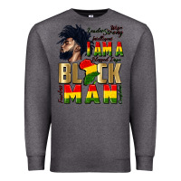 Charcoal Heather i am a black man Premium Sweatshirt - CowGirlArtShop
