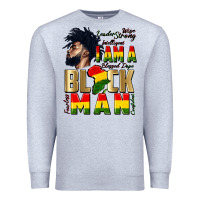 Heather Grey i am a black man Premium Sweatshirt - CowGirlArtShop
