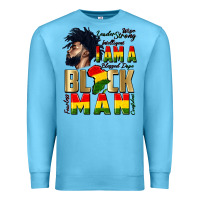 Ocean Blue i am a black man Premium Sweatshirt - CowGirlArtShop
