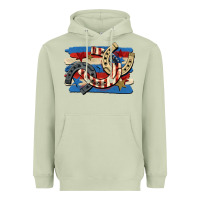 Matcha 4th of july horseshoe Heavyweight Hoodie - CowGirlArtShop