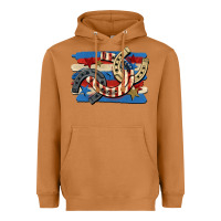 Meerkat 4th of july horseshoe Heavyweight Hoodie - CowGirlArtShop