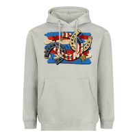 Moon Dust 4th of july horseshoe Heavyweight Hoodie - CowGirlArtShop