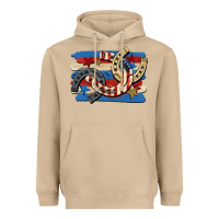Mushroom 4th of july horseshoe Heavyweight Hoodie - CowGirlArtShop