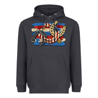 Smoke 4th of july horseshoe Heavyweight Hoodie - CowGirlArtShop
