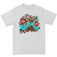 Dove Grey race sunflower patches Premium Tee - AdoDesignShop